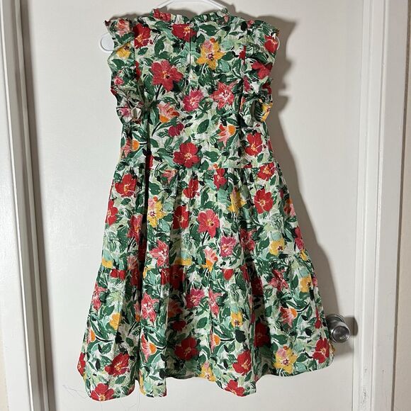 THML Green Size XS Floral Shift Knee Length Sleeveless Dress - Picture 2 of 11